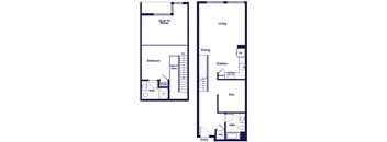 A30L floor plan at Idea1 Apartments in San Diego CA