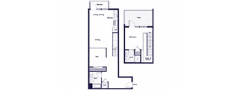 A33L floor plan at Idea1 Apartments in San Diego CA