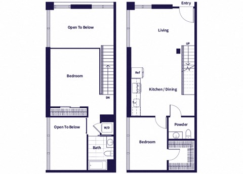 A34L floor plan at Idea1 Apartments in San Diego CA