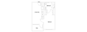 A3 Floorplan Image at The Lodge at Morgan Hills Apartments in Morgan Hill CA