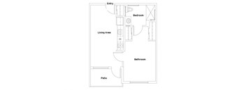 A3 Floorplan Image at The Lodge at Morgan Hills Apartments in Morgan Hill CA