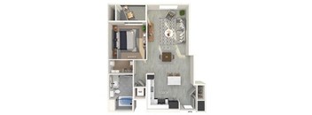 A4 Floorplan Image at Chroma Apartments in Canoga Park CA