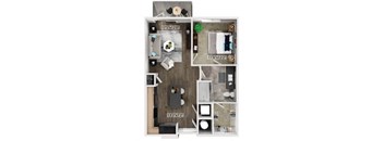 A4 Floorplan Image at Fifteeen15 South Lamar Apartments in Austin TX