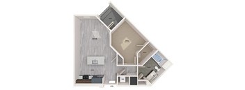 A4 floor plan at Embark Apartments in Freemont CA