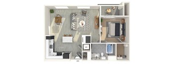 A5 Floorplan Image at Chroma Apartments in Canoga Park CA