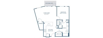 a floor plan of a house with an open floor