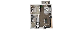 A5 Floorplan Image at Fifteeen15 South Lamar Apartments in Austin TX