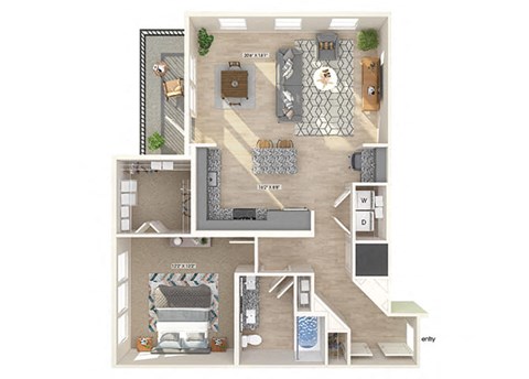 A5 Floorplan Image at Verge Apartments in Atlanta GA