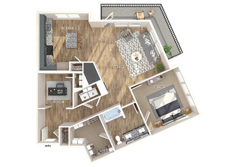 A6D Floorplan Image at Verge Apartments in Atlanta GA