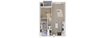 a 1 bedroom floor plan  550 sq ft