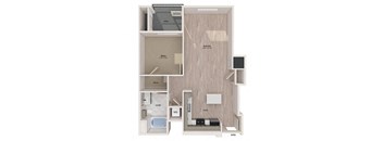 A6 floor plan at Embark Apartments in Freemont CA