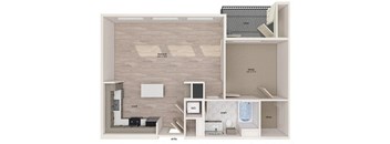 A7 floor plan at Embark Apartments in Freemont CA