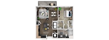 A7 Floorplan Image at Fifteeen15 South Lamar Apartments in Austin TX