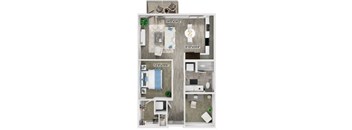 A8D Floorplan Image at Fifteeen15 South Lamar Apartments in Austin TX