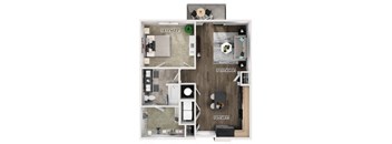 A9 Floorplan Image at Fifteeen15 South Lamar Apartments in Austin TX