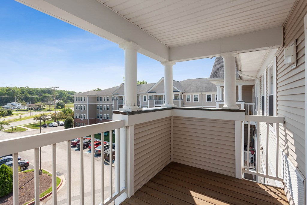 Apartment balcony at Fairbrooke Senior Apartments in Aberdeen MD