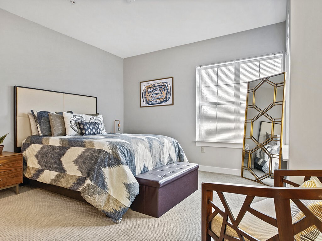 Bedroom at Axis Admirals Hill Apartments in Chelsea MA