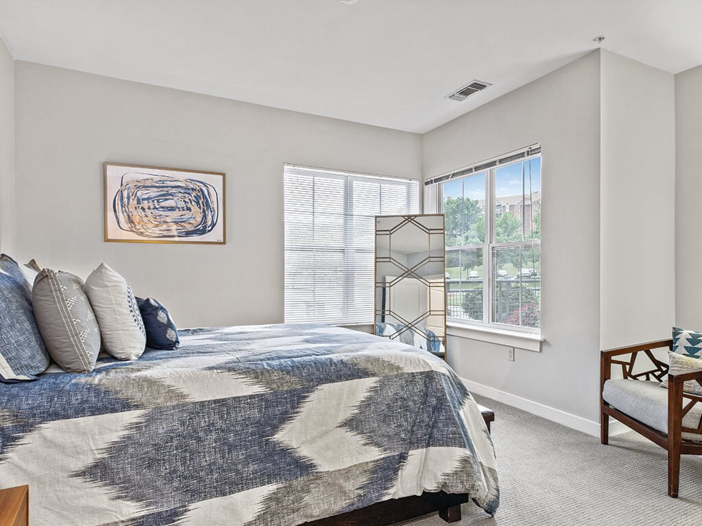 Bedroom at Axis Admirals Hill Apartments in Chelsea MA