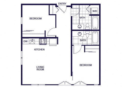 B01 Floorplan Image at Q21 Apartments in Portland OR