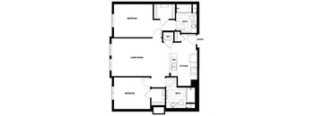 B03 Floor Plan at Candara at Hancock Park Apartments in Los Angeles CA