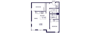 B03 Floorplan Image at Q21 Apartments in Portland OR