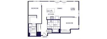 B04 Floorplan Image at Q21 Apartments in Portland OR