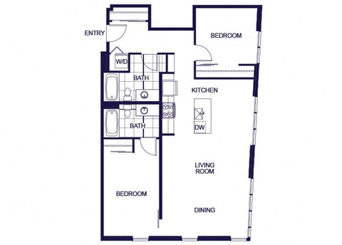B05 Floorplan Image at Q21 Apartments in Portland OR