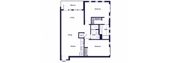 B06 floor plan at Idea1 Apartments in San Diego CA