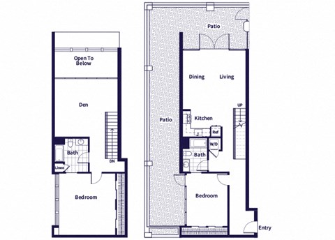B08L floor plan at Idea1 Apartments in San Diego CA