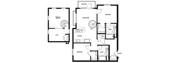 B10  Floor Plan at Candara at Hancock Park Apartments in Los Angeles CA