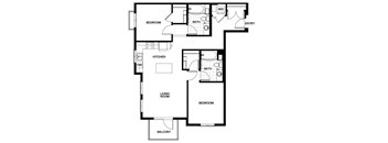 B11  Floor Plan at Candara at Hancock Park Apartments in Los Angeles CA