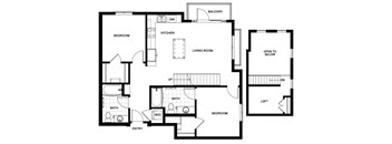 B16  Floor Plan at Candara at Hancock Park Apartments in Los Angeles CA
