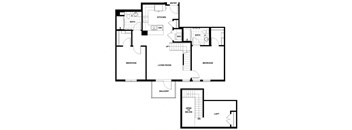 B17  Floor Plan at Candara at Hancock Park Apartments in Los Angeles CA