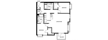 B19 Floor Plan at Candara at Hancock Park Apartments in Los Angeles CA