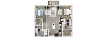 B1 Floorplan Image at Fifteeen15 South Lamar Apartments in Austin TX