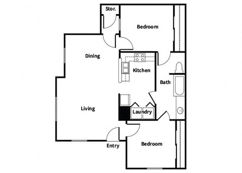 B1 Floorplan Image at Park Village in Conroe TX