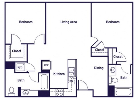 Two bedroom Floorplan Image