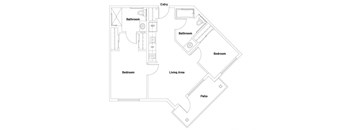 B1 Floorplan Image at The Lodge at Morgan Hills Apartments in Morgan Hill CA