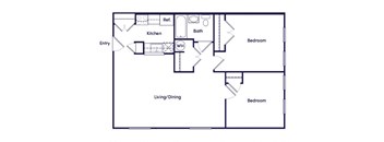 B1 Floorplan Image at Fairbrooke Senior Apartments in Aberdeen MD