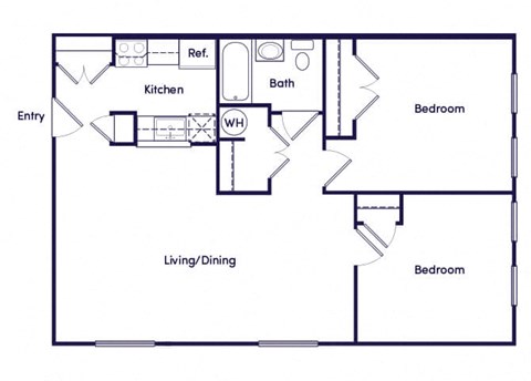 B1 Floorplan Image at Fairbrooke Senior Apartments in Aberdeen MD