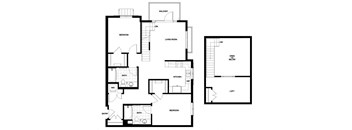 B22  Floor Plan at Candara at Hancock Park Apartments in Los Angeles CA