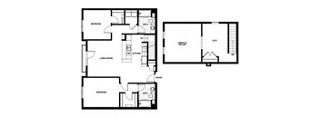 B23  Floor Plan at Candara at Hancock Park Apartments in Los Angeles CA