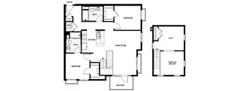 B24  Floor Plan at Candara at Hancock Park Apartments in Los Angeles CA