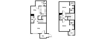 B2TH Floorplan Image at Park Village in Conroe TX