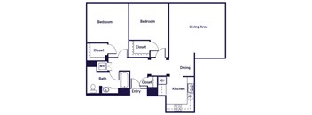 Two bedroom Floorplan Image