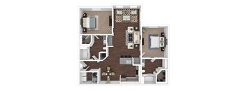 Two bedroom apartment at Portofino Place Apartments in West Palm Beach Florida