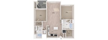 B3 floor plan at Embark Apartments in Freemont CA