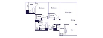 Two bedroom Floorplan Image