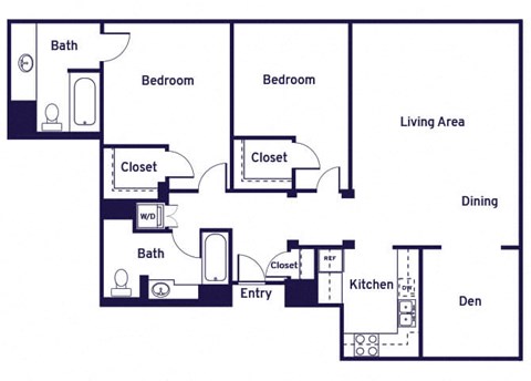 Two bedroom Floorplan Image