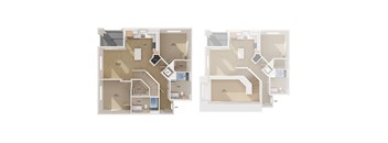 B4L floor plan image at Vita Apartments in Orange CA